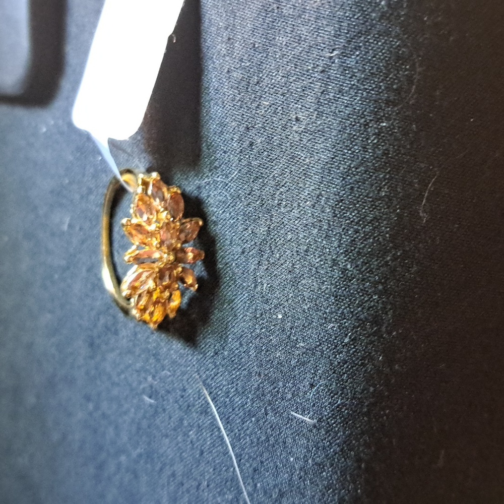 NWT Elegant Gold Floral Ring. Gouveia Andalusite Ring - Picture 4 of 4